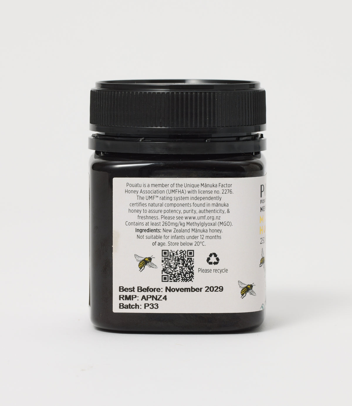 Pouatu Mānuka Honey UMF 10+ | MGO260+
